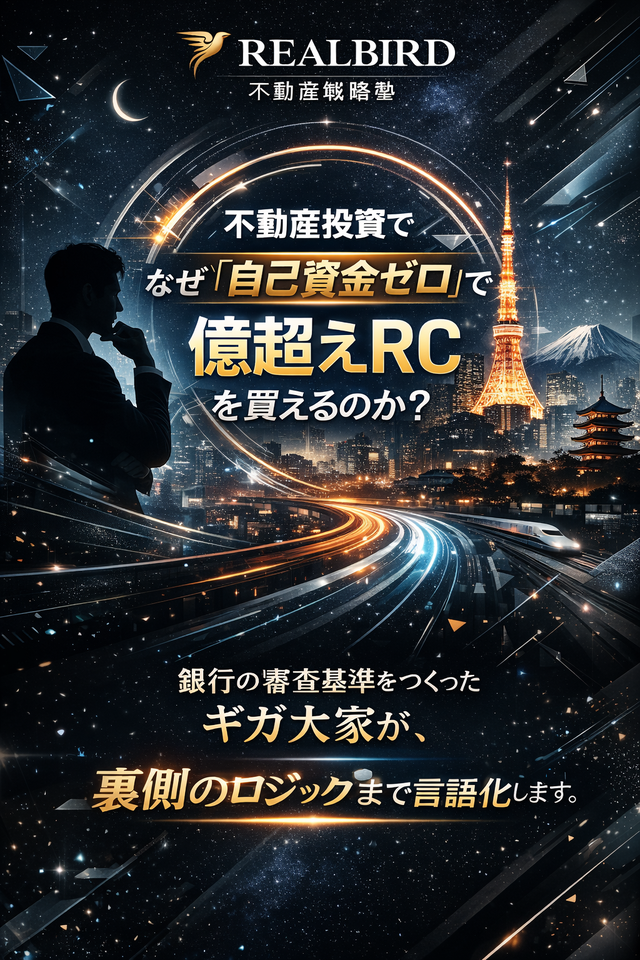 リアルバード不動産戦略塾：自己資金ゼロで億超えRCを買える理由を解説